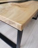 Epoxy tafel populierenhout