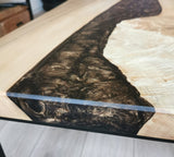 Epoxy tafel populierenhout