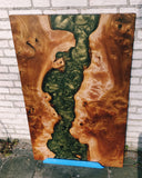 Epoxy tafel iepenhout burl 