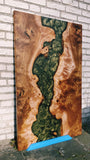 Epoxy tafel iepenhout burl 