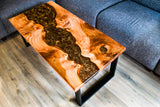 Epoxy tafel iepenhout burl