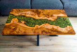 Epoxy tafel iepenhout burl 